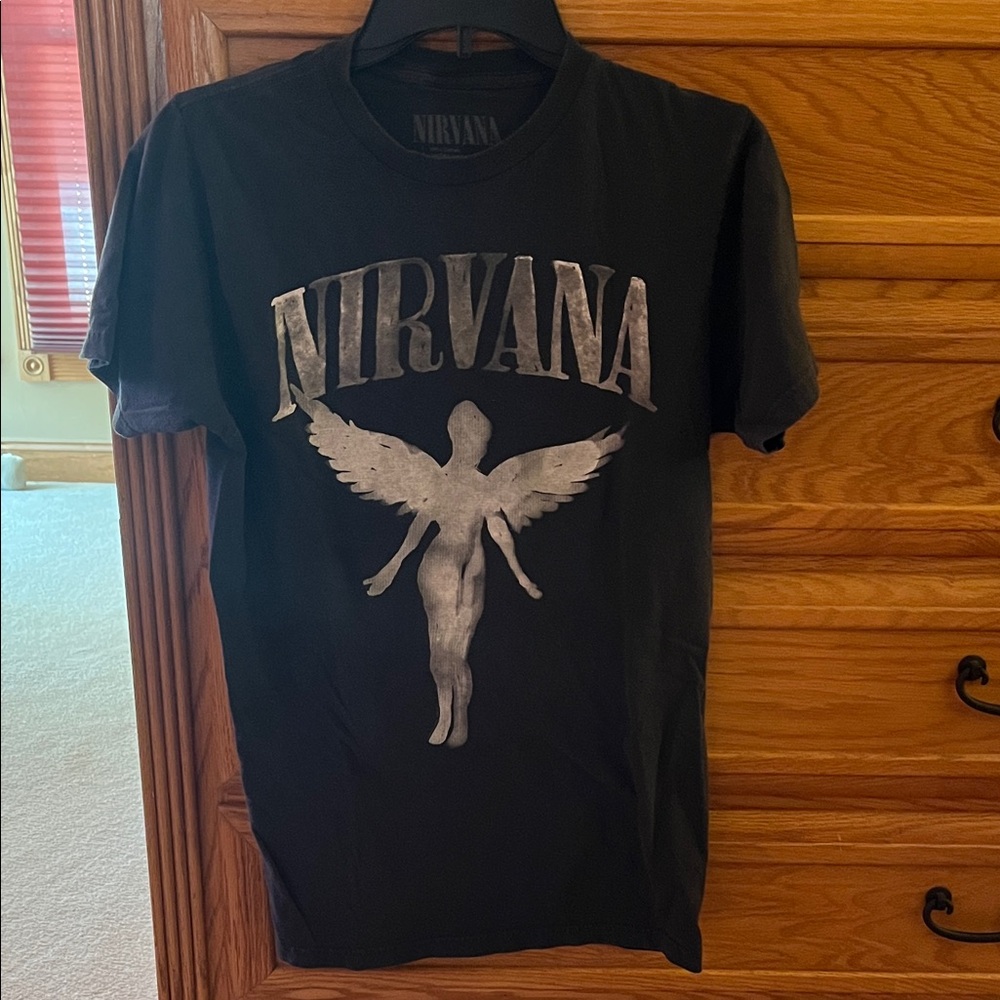 NIRVANA Black Angel Graphic Tee